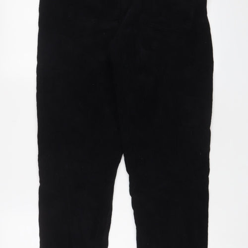BDG Womens Black Cotton Trousers Size 30 in L30 in Regular Zip