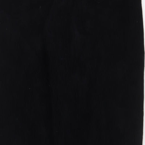 BDG Womens Black Cotton Trousers Size 30 in L30 in Regular Zip