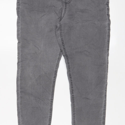 Marks and Spencer Womens Grey Cotton Jegging Jeans Size 12 L25 in Regular