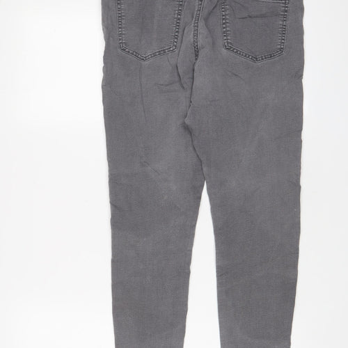 Marks and Spencer Womens Grey Cotton Jegging Jeans Size 12 L25 in Regular