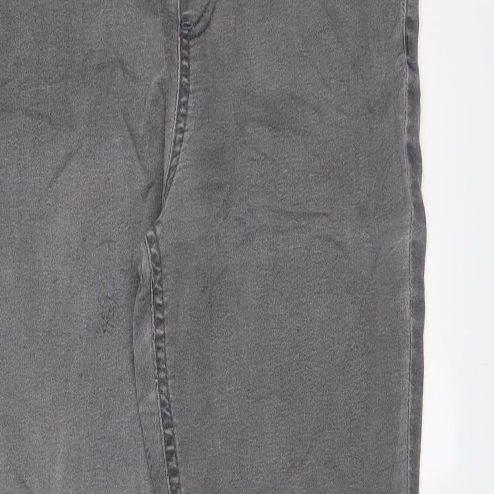 Marks and Spencer Womens Grey Cotton Jegging Jeans Size 12 L25 in Regular