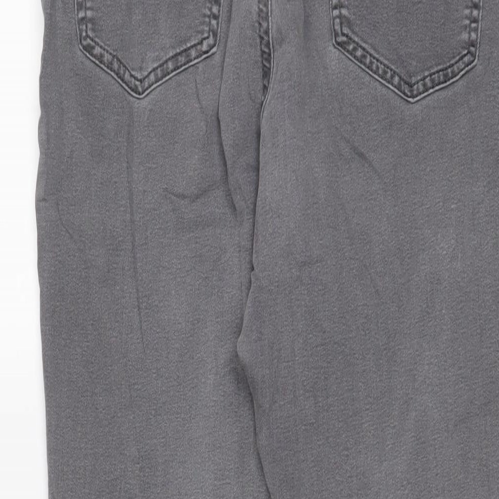 Marks and Spencer Womens Grey Cotton Jegging Jeans Size 12 L25 in Regular