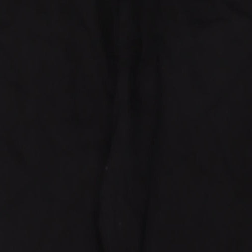 Marks and Spencer Womens Black Cotton Straight Jeans Size 22 L30 in Regular Zip