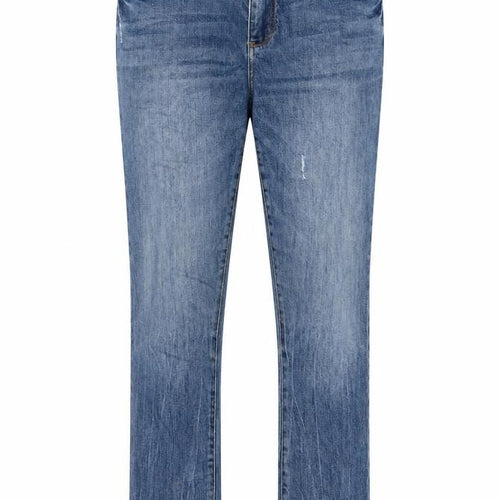 Picro Womens Blue Cotton Boyfriend Jeans Size 31 in L30 in Slim Zip