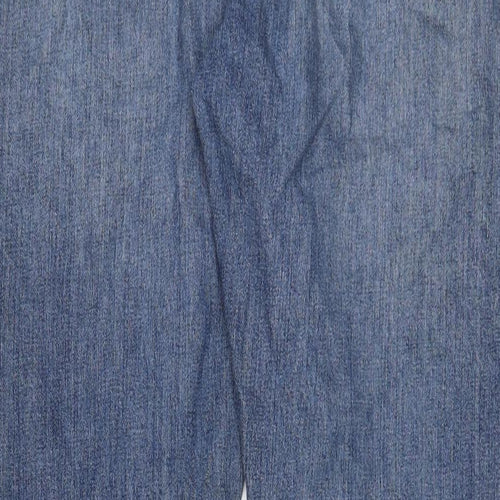 Picro Womens Blue Cotton Boyfriend Jeans Size 31 in L30 in Slim Zip