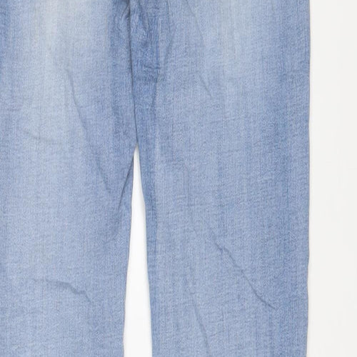 My Christy Womens Blue Cotton Skinny Jeans Size S L30 in Regular Zip - Embroidered