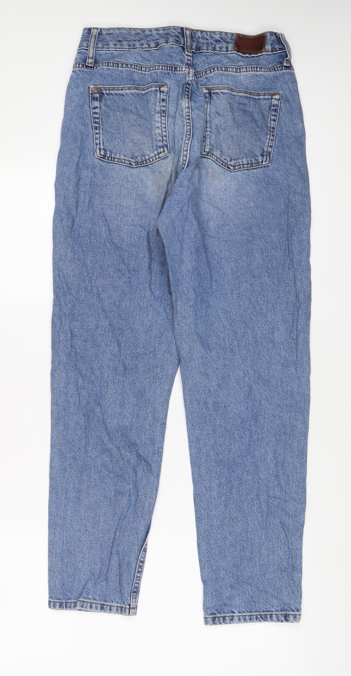 BDG Womens Blue Cotton Straight Jeans Size 29 in L32 in Regular Zip