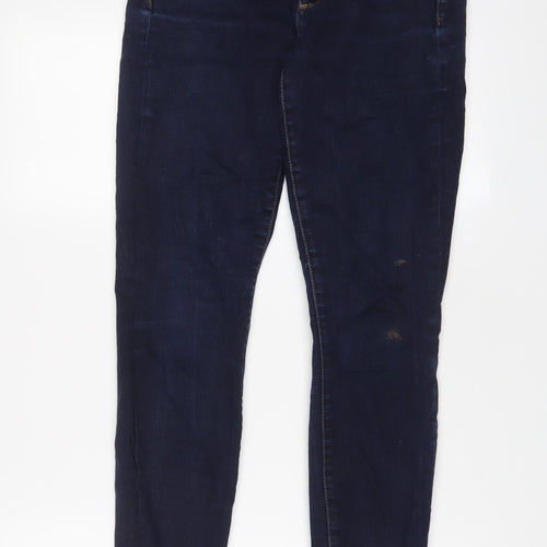Gap Womens Blue Cotton Skinny Jeans Size 28 in L28 in Regular Zip