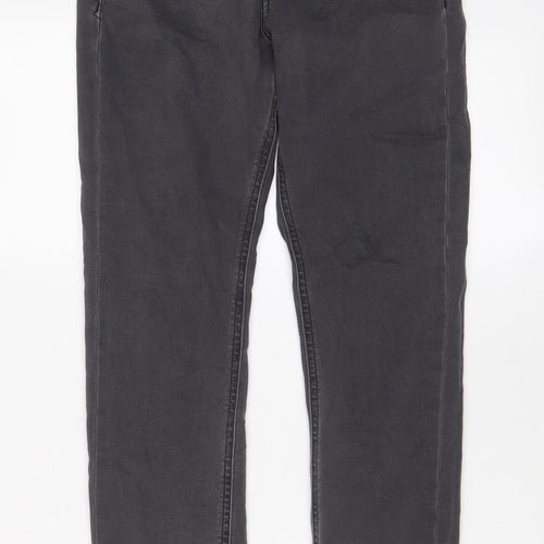 ASOS Womens Grey Cotton Skinny Jeans Size 26 in L32 in Regular Zip