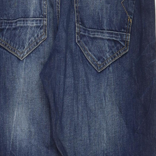River Island Mens Blue Cotton Skinny Jeans Size 34 in L32 in Regular Drawstring
