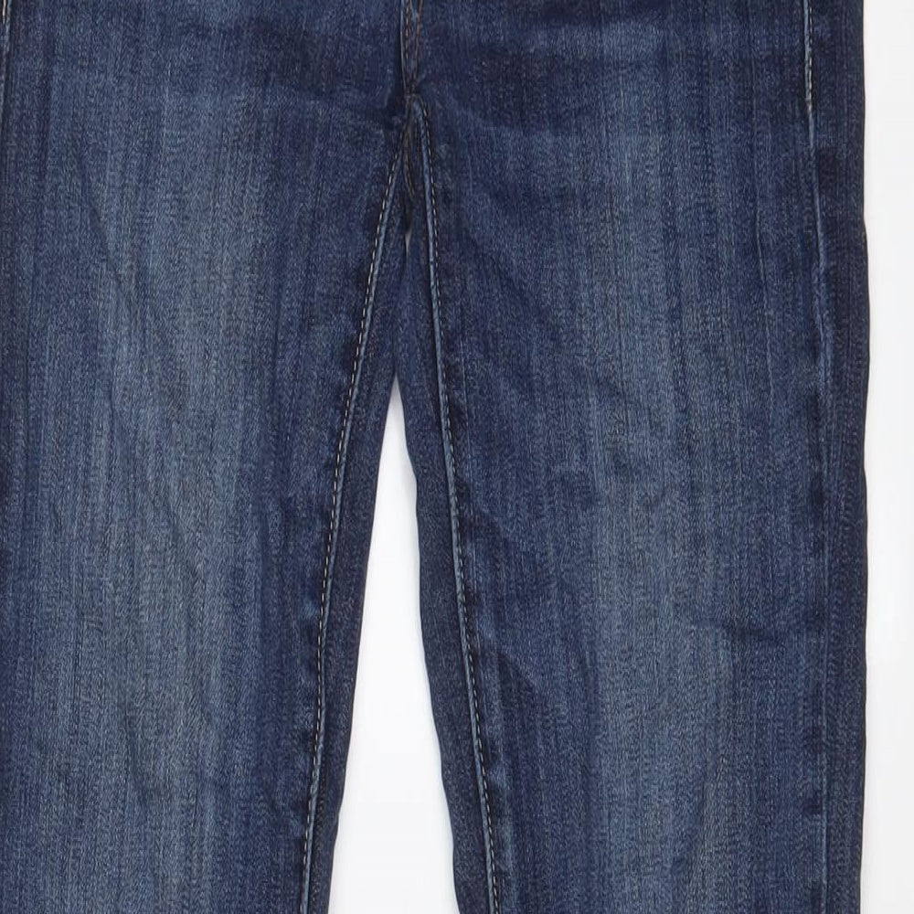 AMERICAN EA] Womens Blue Cotton Bootcut Jeans Size 30 in L29 in Regular Zip