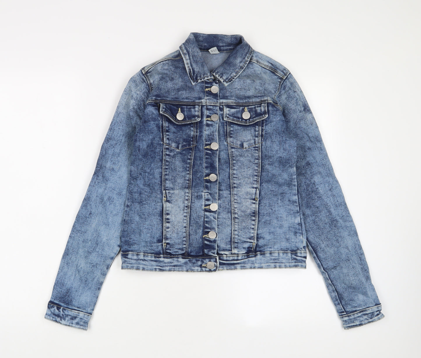 TU Girls Blue Jacket Size 13-14 Years Button