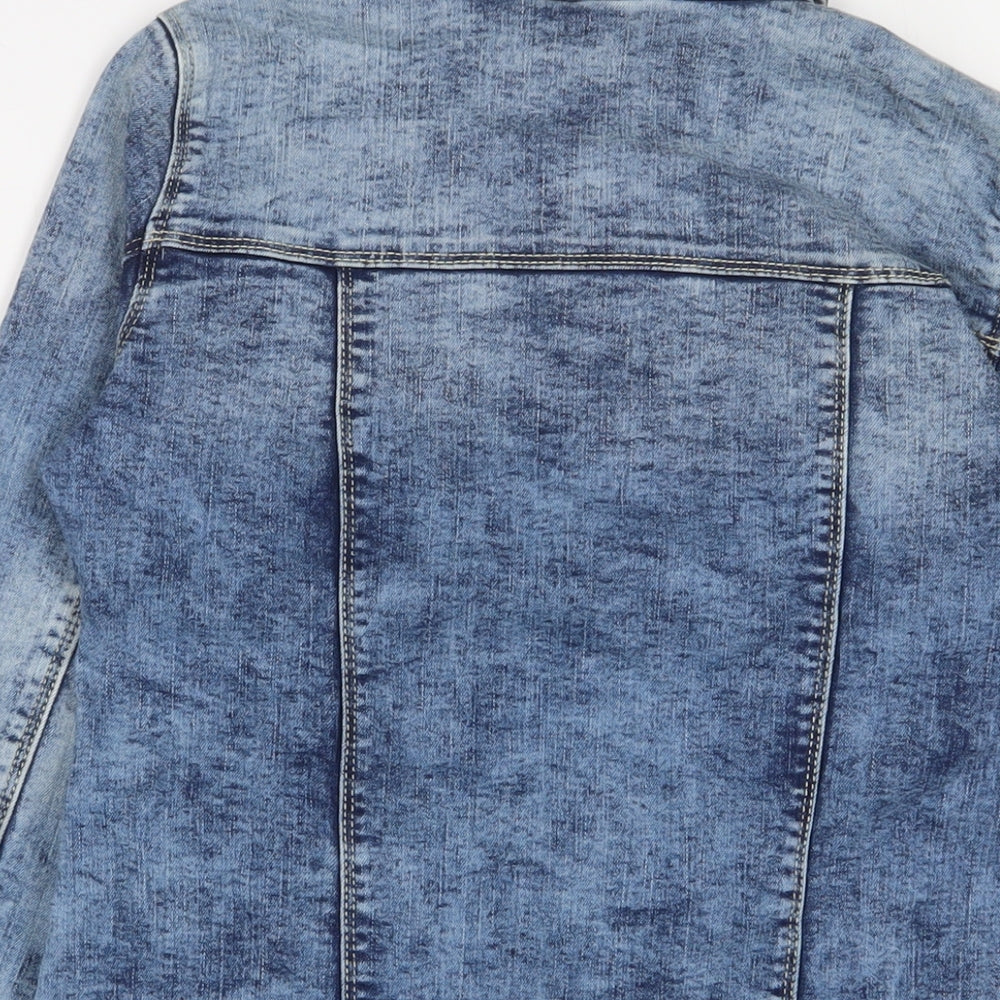 TU Girls Blue Jacket Size 13-14 Years Button