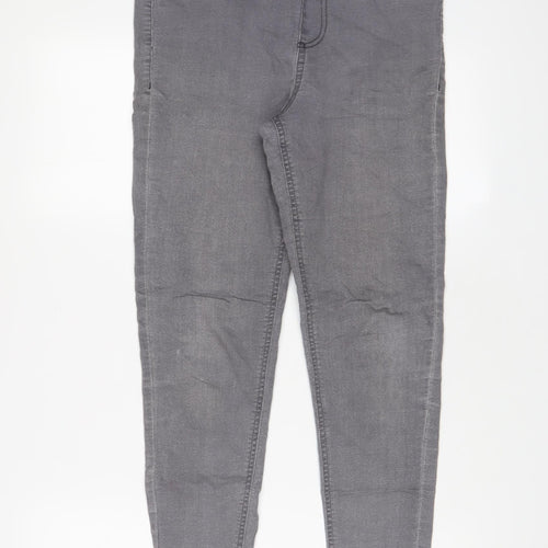 Avenue Womens Grey Cotton Jegging Jeans Size 12 L28 in Regular