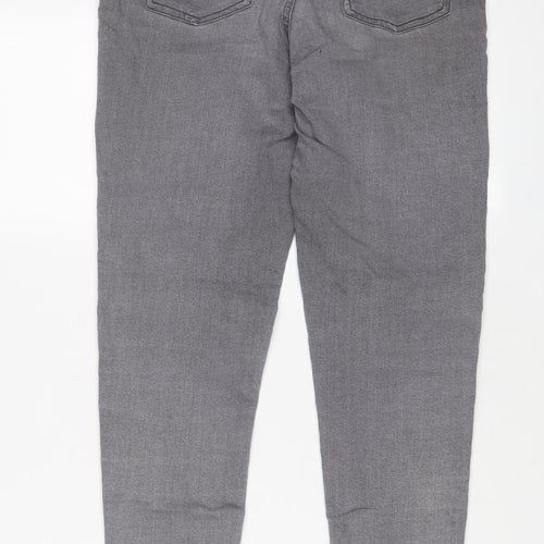 Avenue Womens Grey Cotton Jegging Jeans Size 12 L28 in Regular