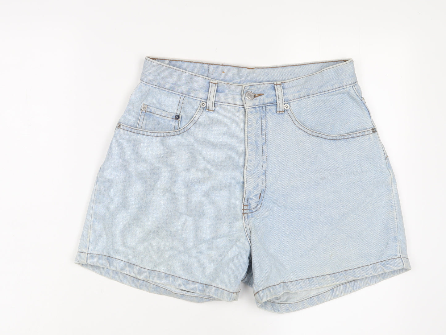Levi's Womens Blue Cotton Basic Shorts Size 32 L4 in Regular Zip