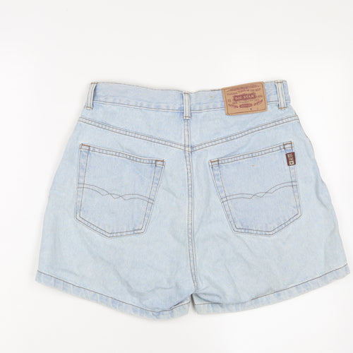Levi's Womens Blue Cotton Basic Shorts Size 32 L4 in Regular Zip
