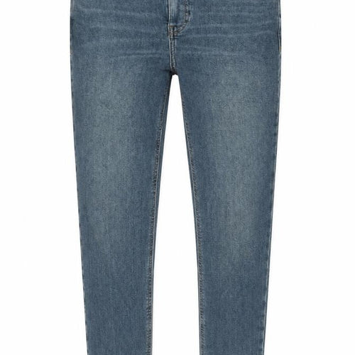 Topshop Womens Blue Cotton Skinny Jeans Size 28 in L34 in Regular Zip