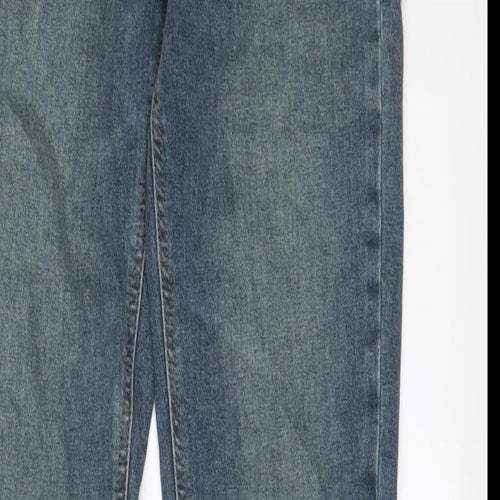 Topshop Womens Blue Cotton Skinny Jeans Size 28 in L34 in Regular Zip
