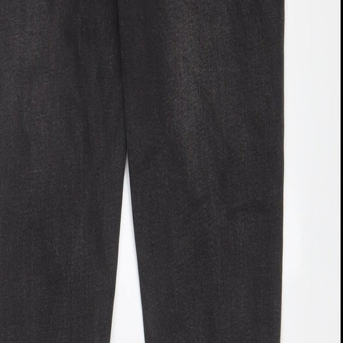 Boohoo Mens Grey Cotton Skinny Jeans Size 28 in L30 in Regular Zip