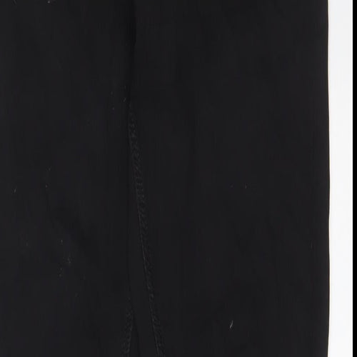 Marks and Spencer Womens Black Cotton Skinny Jeans Size 12 L31 in Regular Zip