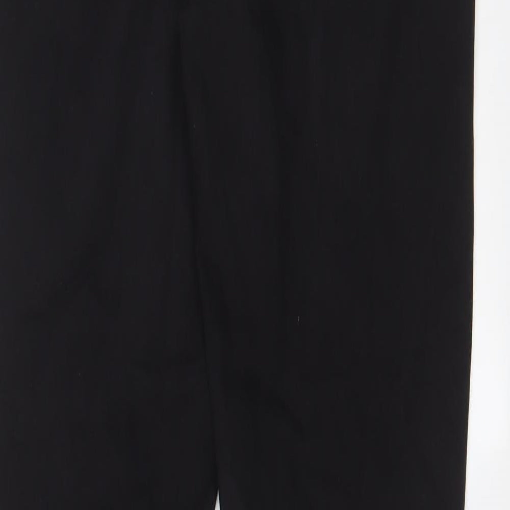 Marks and Spencer Womens Black Cotton Skinny Jeans Size 12 L31 in Regular Zip