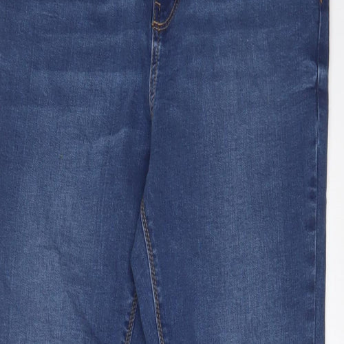 Denim & Co. Womens Blue Cotton Skinny Jeans Size 30 in L28 in Regular Zip