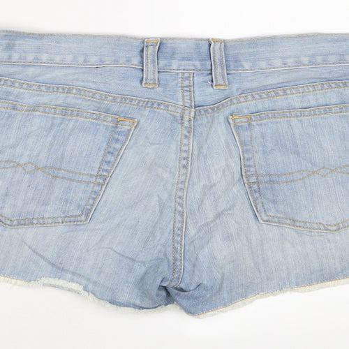 Lucky Brand Womens Blue Camel Basic Shorts Size 8 Regular Zip