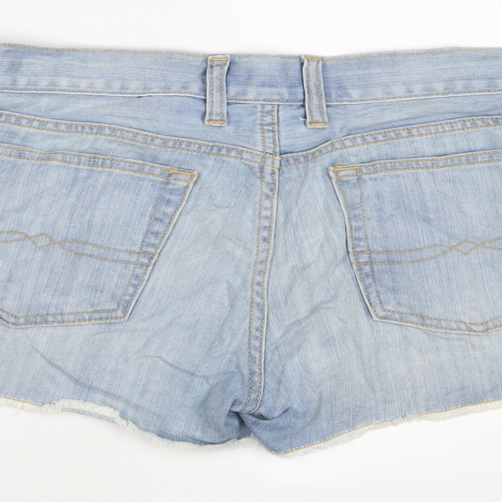 Lucky Brand Womens Blue Camel Basic Shorts Size 8 Regular Zip