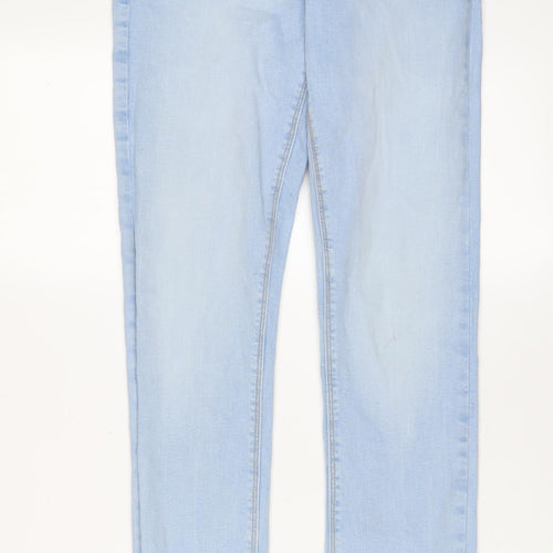 Denim & Co. Womens Blue Cotton Skinny Jeans Size 10 L29 in Regular Zip