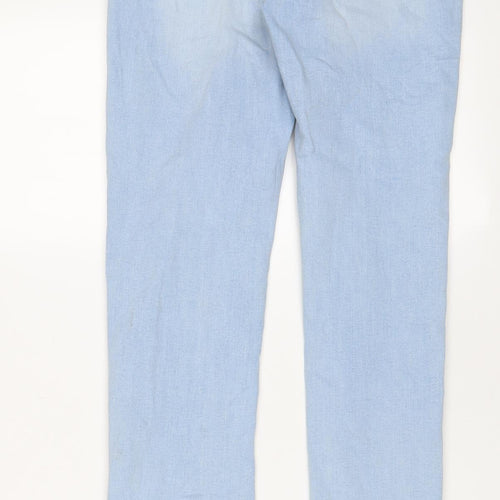 Denim & Co. Womens Blue Cotton Skinny Jeans Size 10 L29 in Regular Zip