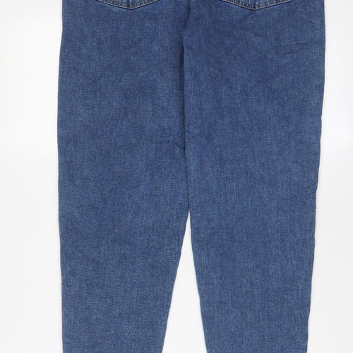 BELOVED Womens Blue Cotton Mom Jeans Size 10 L28 in Regular Zip