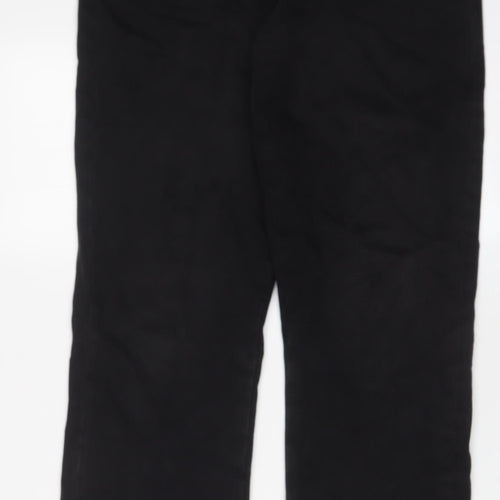 COLLUSION Womens Black Cotton Straight Jeans Size 28 in L30 in Regular Zip
