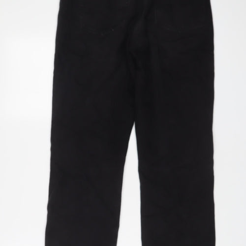 COLLUSION Womens Black Cotton Straight Jeans Size 28 in L30 in Regular Zip