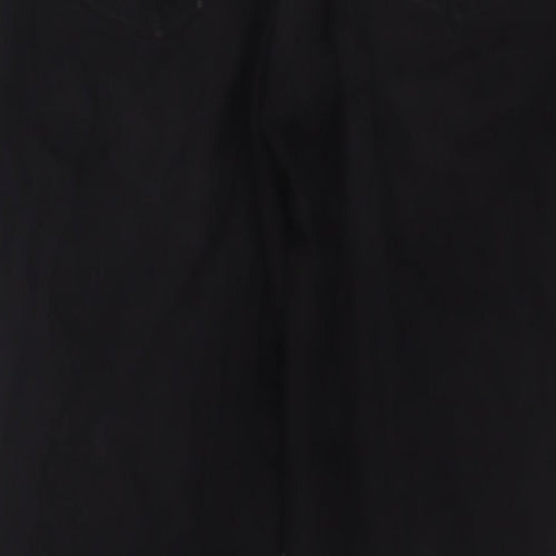 COLLUSION Womens Black Cotton Straight Jeans Size 28 in L30 in Regular Zip