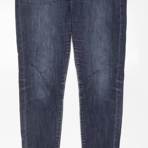 Levi's Womens Blue Cotton Skinny Jeans Size 28 in L28 in Regular Zip