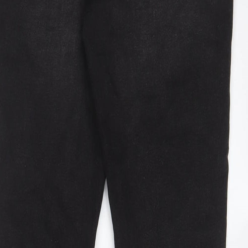 Denim & Co. Womens Grey Cotton Skinny Jeans Size 12 L29 in Regular Zip