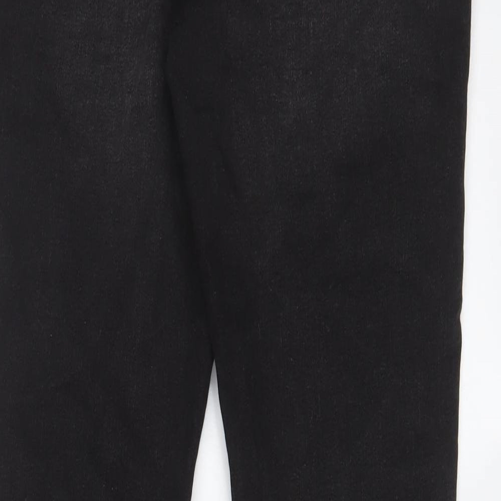 Denim & Co. Womens Grey Cotton Skinny Jeans Size 12 L29 in Regular Zip