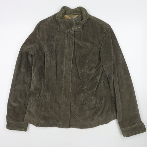 Per Una Womens Brown Jacket Size M Zip