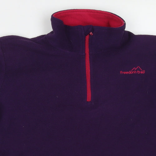 Freedom Trail Womens Purple Polyester Pullover Sweatshirt Size 6 Pullover
