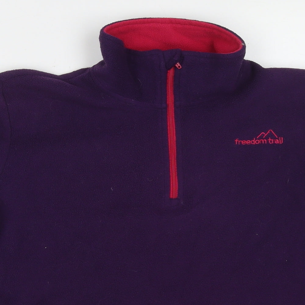 Freedom Trail Womens Purple Polyester Pullover Sweatshirt Size 6 Pullover