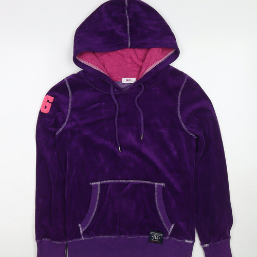 Flashlights Womens Purple Polyester Pullover Hoodie Size 6 Pullover - Size 6-8