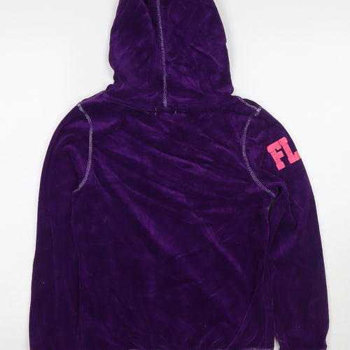 Flashlights Womens Purple Polyester Pullover Hoodie Size 6 Pullover - Size 6-8