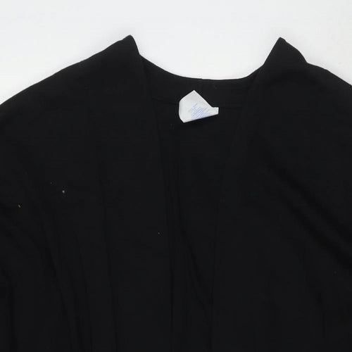 WEEKENDERS Womens Black V-Neck Cotton Cardigan Jumper Size M