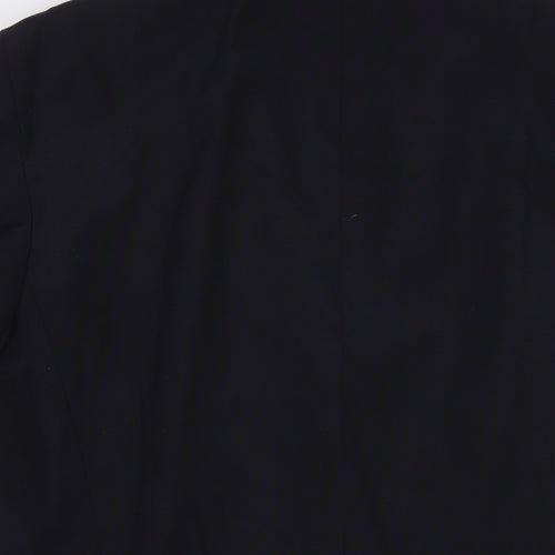 Trevira Womens Black Polyester Jacket Suit Jacket Size 18