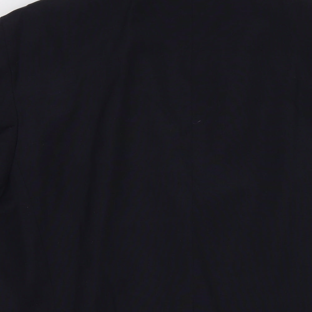 Trevira Womens Black Polyester Jacket Suit Jacket Size 18