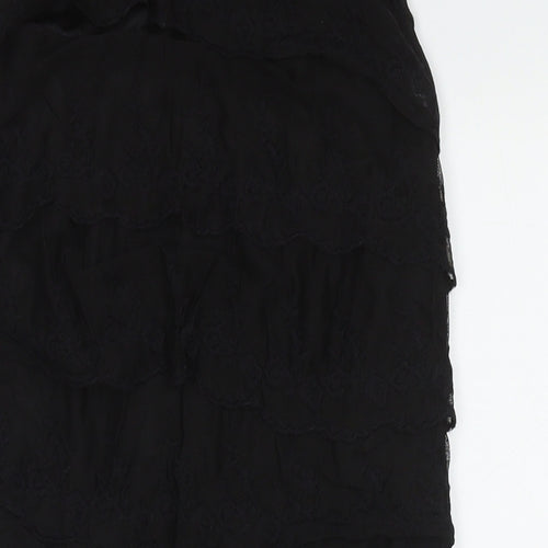Body Flirt Womens Black Polyester Tank Dress Size 12 Scoop Neck Pullover