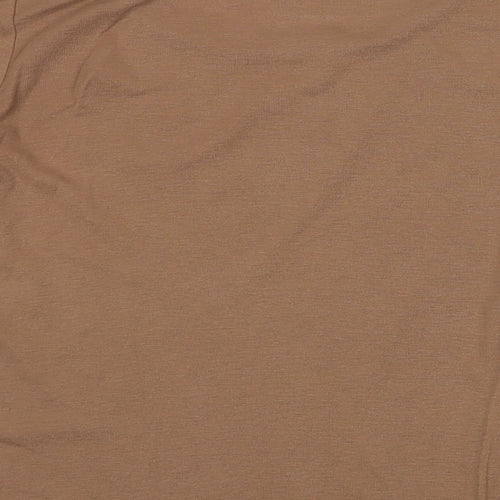 Marks and Spencer Womens Brown Round Neck Polyester Pullover Jumper Size 10