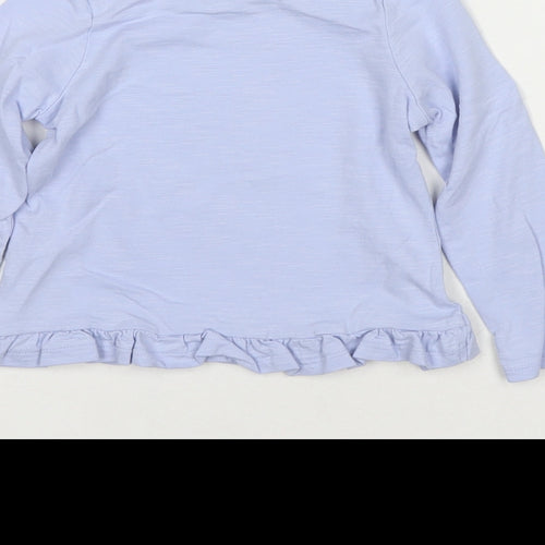 Marks and Spencer Girls Blue Cotton Basic T-Shirt Size 2-3 Years Round Neck Pullover - Disney Princess