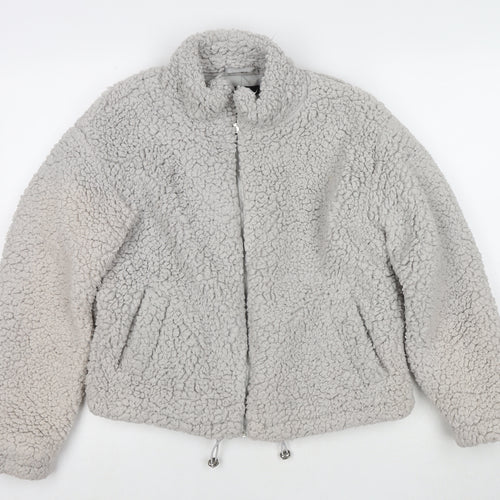 New Look Womens Grey Jacket Size S Zip